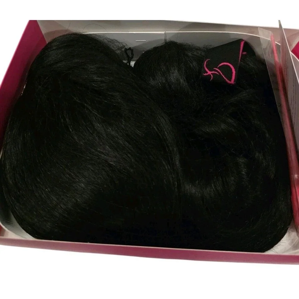 Special Made Black Wig Natural Fibers 25 Inch NIB